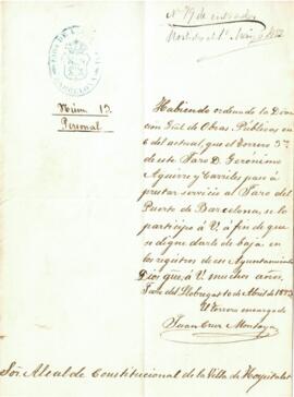 Comunicat de trasllat del treballador Gerónimo Aguirre Carriles