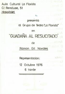 Díptic de l'obra de teatre "Guadaña al Resucitado" del grup de teatre "La Florida&...