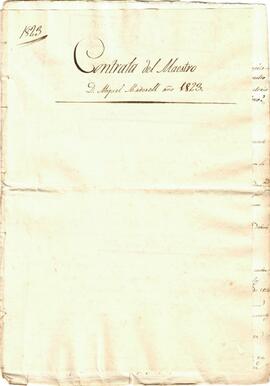 Contracte del mestre Miguel Madorell