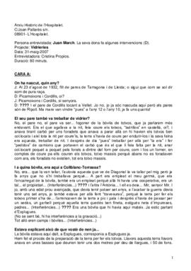 Entrevista a Joan March Pujol sobre La Cristal Obrera - Vidreries Llibregat i La Esmeralda