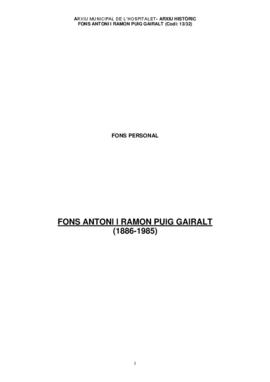 Antoni i Ramon Puig Gairalt