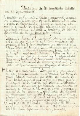 Reglament de les obligacions dels empleats subalterns de l'Ajuntament