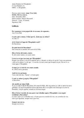 Entrevista a Anna Vives Solé sobre Tecla Sala
