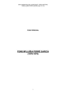 Mª Lluïsa Ferré i Garcia