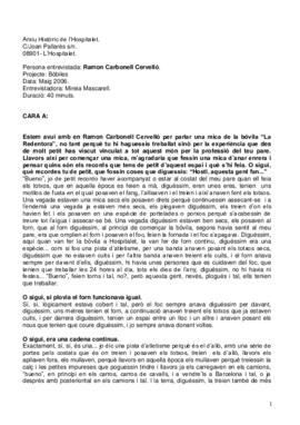 Entrevista a Ramon Carbonell Cervelló sobre La Redentora