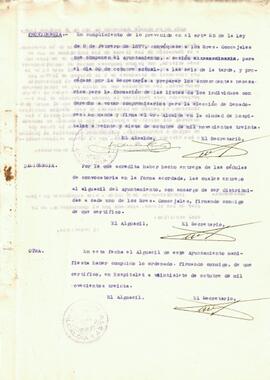 Expedient de la preparació de les eleccions a senadors de 1931