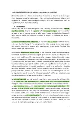 Entrevista a Teresa Company i Prats sobre Company Fotògraf