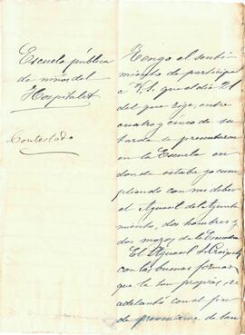 Carta del mestre Andrés Soler
