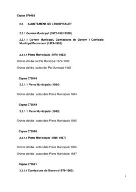Govern Municipal Ajuntament de l'Hospitalet